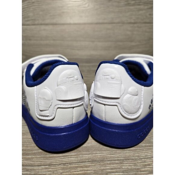 Adidas X Star Wars R2-D2 Droids Grand Court 2.0 Shoes Size 1K (1 Youth) IH1139 - Picture 4 of 9